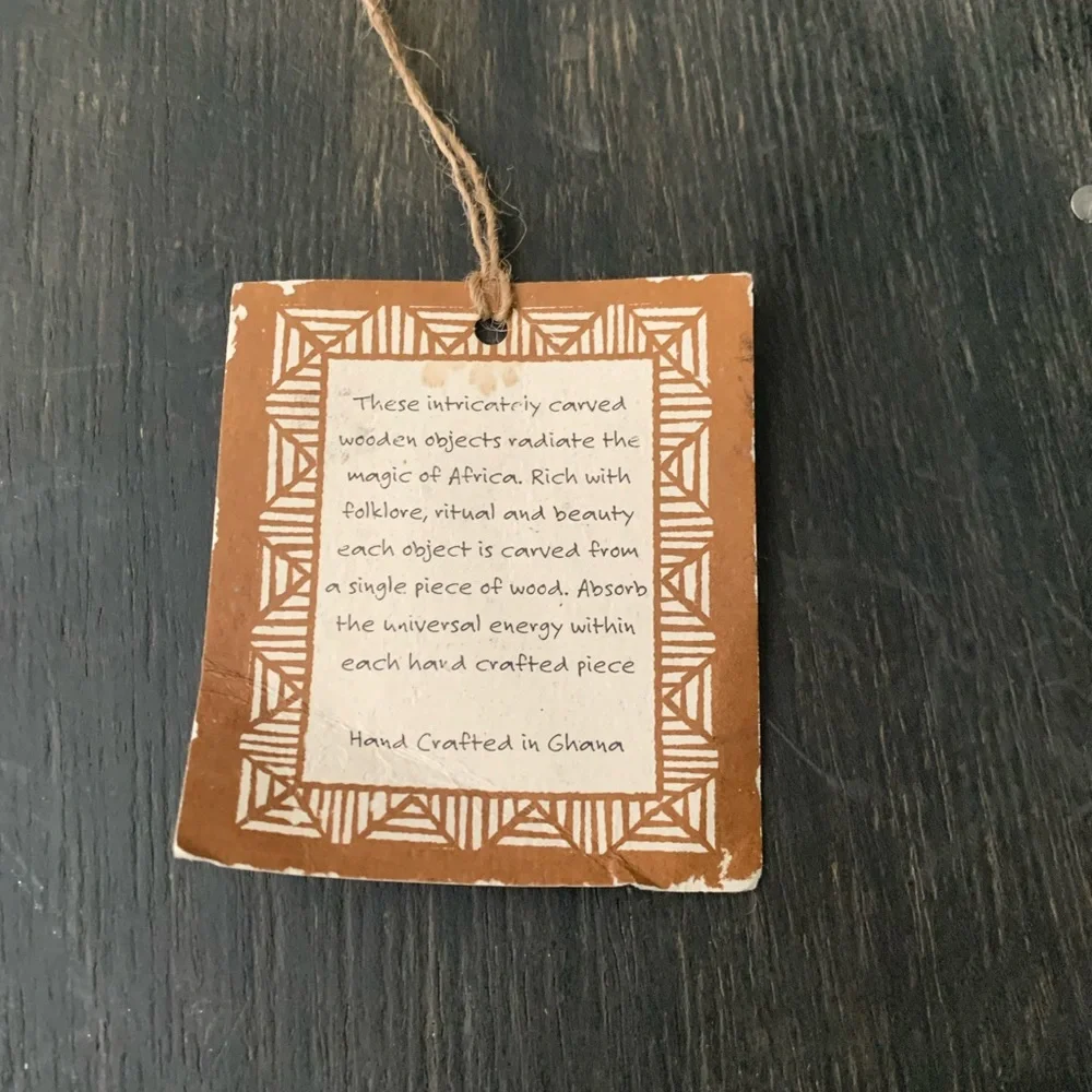 Hand Crafted black wood